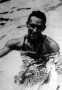Csík Ferenc a győzelme után a medencében