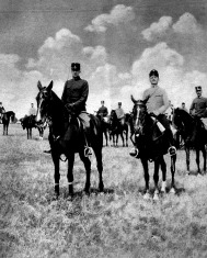 A fiatal József Ferenc főherceg, mint századparancsnok