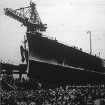Az utóbbi évek legnagyobb csatahajóját bocsátották vízre Triesztben Mussolini 54. születésnapján (Vittorio Veneto)
