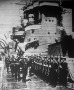 Japán hadihajó Kielben: a német-japán barátság jele az a ritka látogatás, amit az Ashigara hadihajóóriás és parancsnoka, Kobajasi tengernagy tett a kieli hadikikötőben.