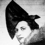 Münnich Aladárné, az újvonalú fekete filckalap (Roth Margit modellje 1937.)