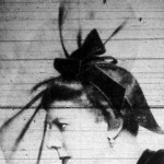 Tószögi Richárdné estélyi kalapban (Roth Margit kreáció 1937.)