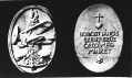 A Borostyános Szent Szűz Repülőinek nyakban hordható ezüstérme (Tóth Gyula szobrásztanár tervezte)