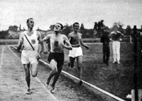 A 10000 méteres verseny finise - Szilágyi, Csaplár és Németh