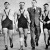 Az 1942. évi súlyemelőbajnokok - Sós, Hunyadi, dr. Szentgáli elnök, Buzonyi, Ambrózy, Tégla