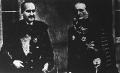 Báró losonczi Bánffy Dániel földművelésügyi miniszter (balról) eskütétele után