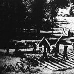 Fürdőház építése amerikai C.C.C. munkatáborban