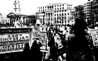 Tüntetés a Trafalgar Square-en