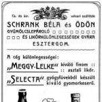 Schrank Béla és Ödön likőrgyáros plakátja (http://www.hidlap.hu/)