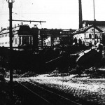 Szabadka a szerbek kivonulása után - akik felrobbantottak egy vasúti viaduktot.