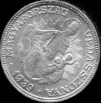 Ezüst 2 pengős 1939-ből
