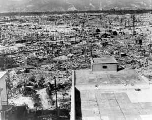 Hiroshima a bomba ledobása után