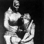 Anyai szív (Borics Pál szobrászművész alkotása a Műcsarnok téli tárlatán 1944-ben)