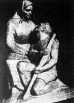Anyai szív (Borics Pál szobrászművész alkotása a Műcsarnok téli tárlatán 1944-ben)