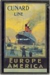 A Cunard Line plakátja.