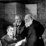 Chamberlain, Balfour és Salisbury egy minisztertanácson