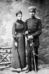 Anasztázia és  III. Frigyes Ferenc  1880.