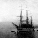 A Benjamin Constant braziliai hadihajó a fiumei kikötőben