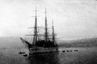 A Benjamin Constant braziliai hadihajó a fiumei kikötőben