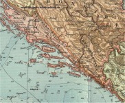 Dalmácia térképe