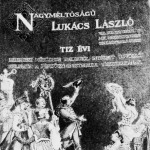 A Lukács László pénzügyminiszternek átnyujtott üdvözlő album első lapja