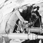 Fúró-gép a Simplon-alagút építésénél