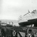 Az Árpád  csatahajó vízrebocsátása