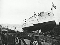 Az Árpád csatahajó vízrebocsájtása
