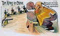 A khinai és a hatalmak - korabeli német karikatúra 