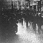 Kossuth - gyászünnepély ( Öreg honvédek a Kossuth sírjához vonuló menetben )