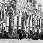 A moszkvai hadapródiskola növendékeinek fölvonulása a Csudov-kolostorba, Szergiusz nagyherczeg ravatalához