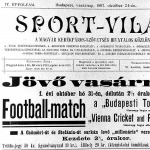 A  BTC és a Vienna Cricket and Football-Club egy 1897-es football-matchre hívó plakátja