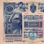 50 koronás bankjegy osztrák oldala
