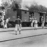 Román aratómunkások vonatra szállása, Nagyvárad