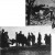 A baloldali képen az olasz király személyesen felügyeli a mentési munkálatokat. A jobb oldali képen angol katonák segítenek a sebesültek elszállítássában