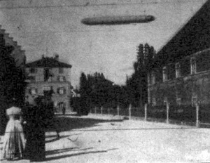 Zeppelin gróf uj szerkezettel javitott léghajója