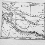 Ez a térkép-vázlat megközelitő képet ad Hedin Szven útjáról, a nagy hegylánczolatról, melyet felfedezett s a Brahmaputra, a Sutlej és az Indus forrásairól