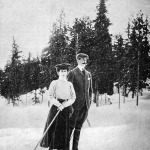 A norvég királyi par síel