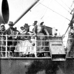 Kivándorlók az Austro-Americana társaság hajóján