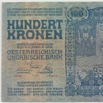 A bankjegy rajzát, a mely mindkét oldalon egyforma, Moser és Schienböck bécsi művészek készítették
