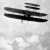 Geville Wright repülőgépe, a levegőben néhány pillanattal Amerikában történt elpusztulása előtt