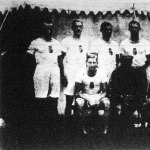 Az olimpiászon résztvevő magyar nyolcas.