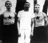 A három győztes: 1. Becska Kálmán (M.A.C., 2. Lovas Antal (M.T.K.), 3. ifj. Vangel Gyula (M.A.C.) A M.A.C. mezei versenye.