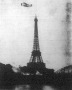 Lambert gróf repülőgépével az Eiffel-torony körül többször körülröpül