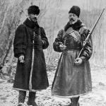Henrik porosz és József magyar királyi herceg a szádvári erdőben