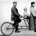 Családi tandem 1896-ból. 