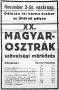 Magyar-Osztrák mérkőzés reklámja