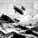 Wright-féle röpülőgép az Alpok fölött