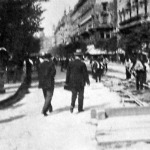 A Közúti Villamos Vasút építi a Kossuth Lajos-utczai villamost (2)