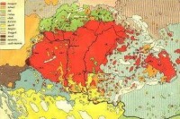 Magyarország etnikai térképe 1910-ben. Figyeljük Erdélyt!